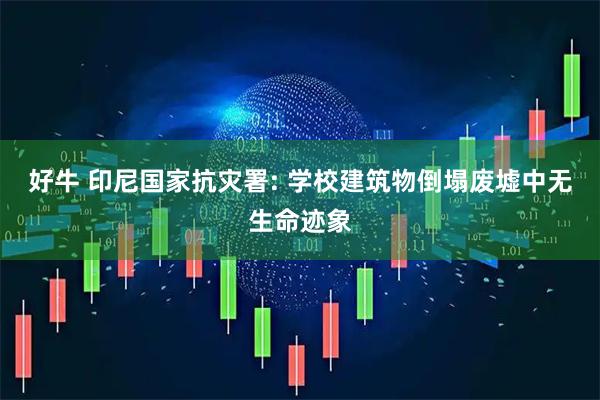 好牛 印尼国家抗灾署: 学校建筑物倒塌废墟中无生命迹象